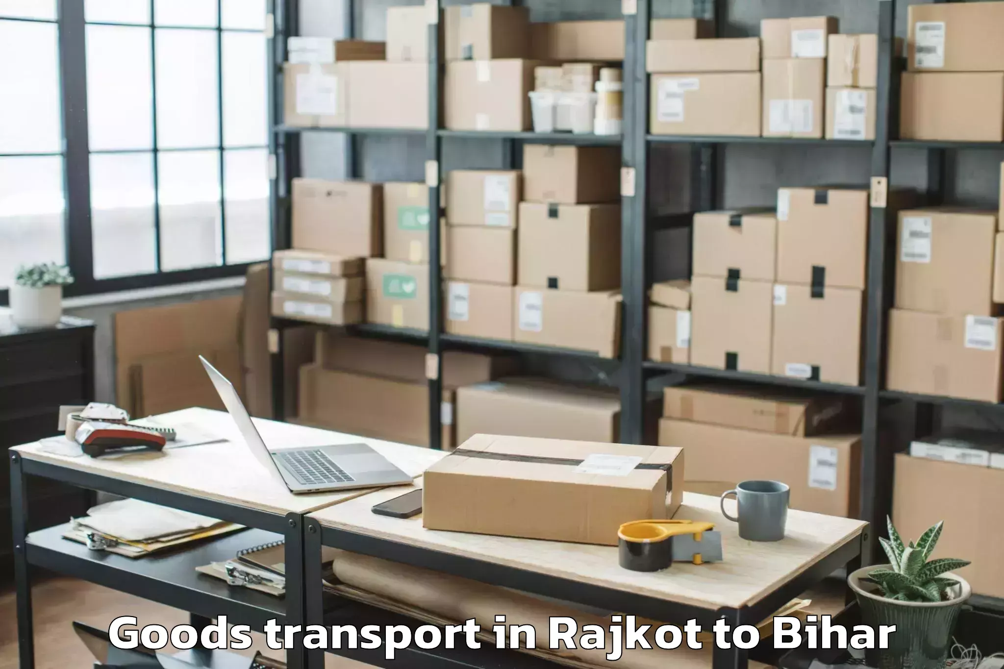 Expert Rajkot to Tribeniganj Goods Transport